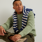 Men's Signature Roll Neck Sweater - Stripe