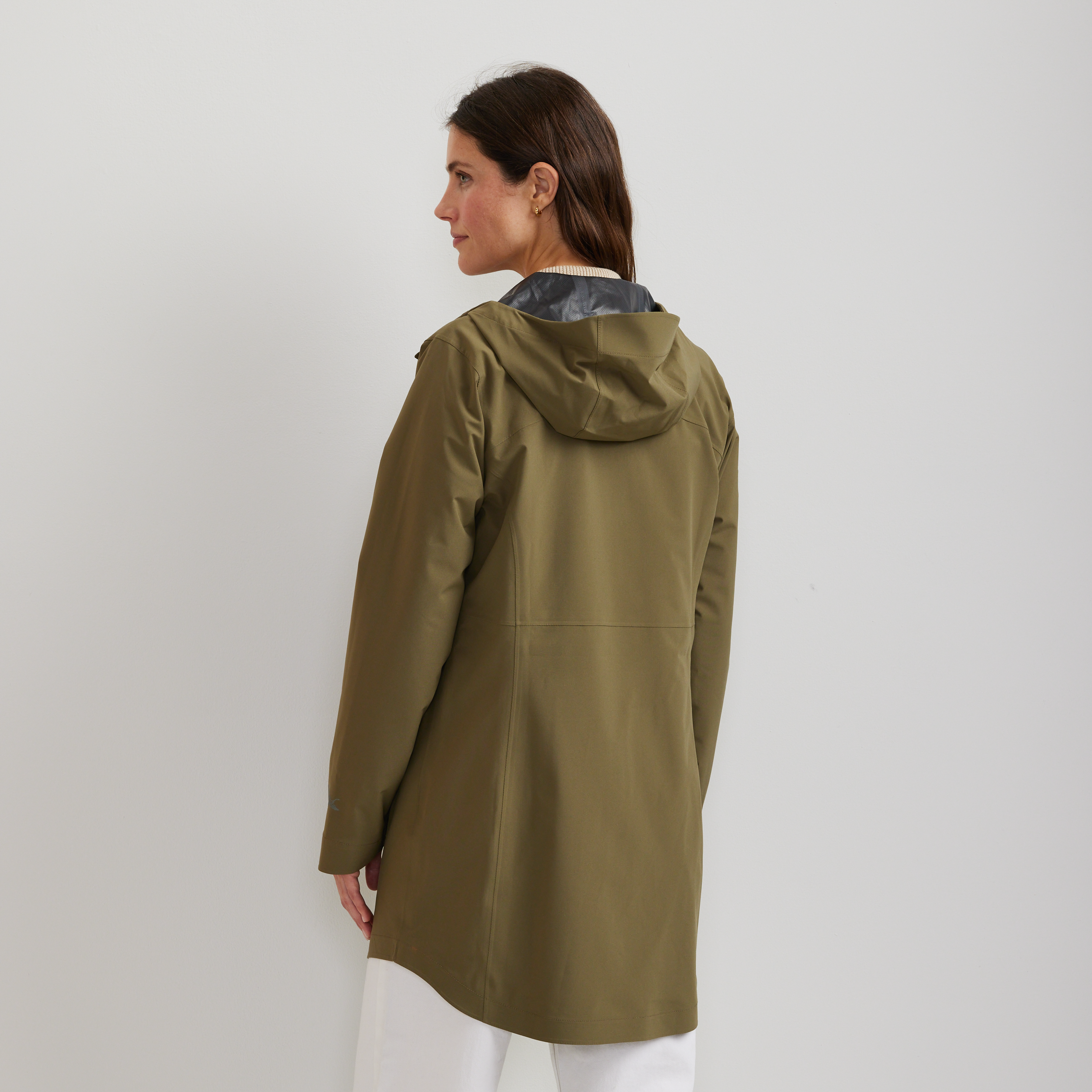 Women's Cloud Cap Waterproof Stretch Hooded Rain Parka