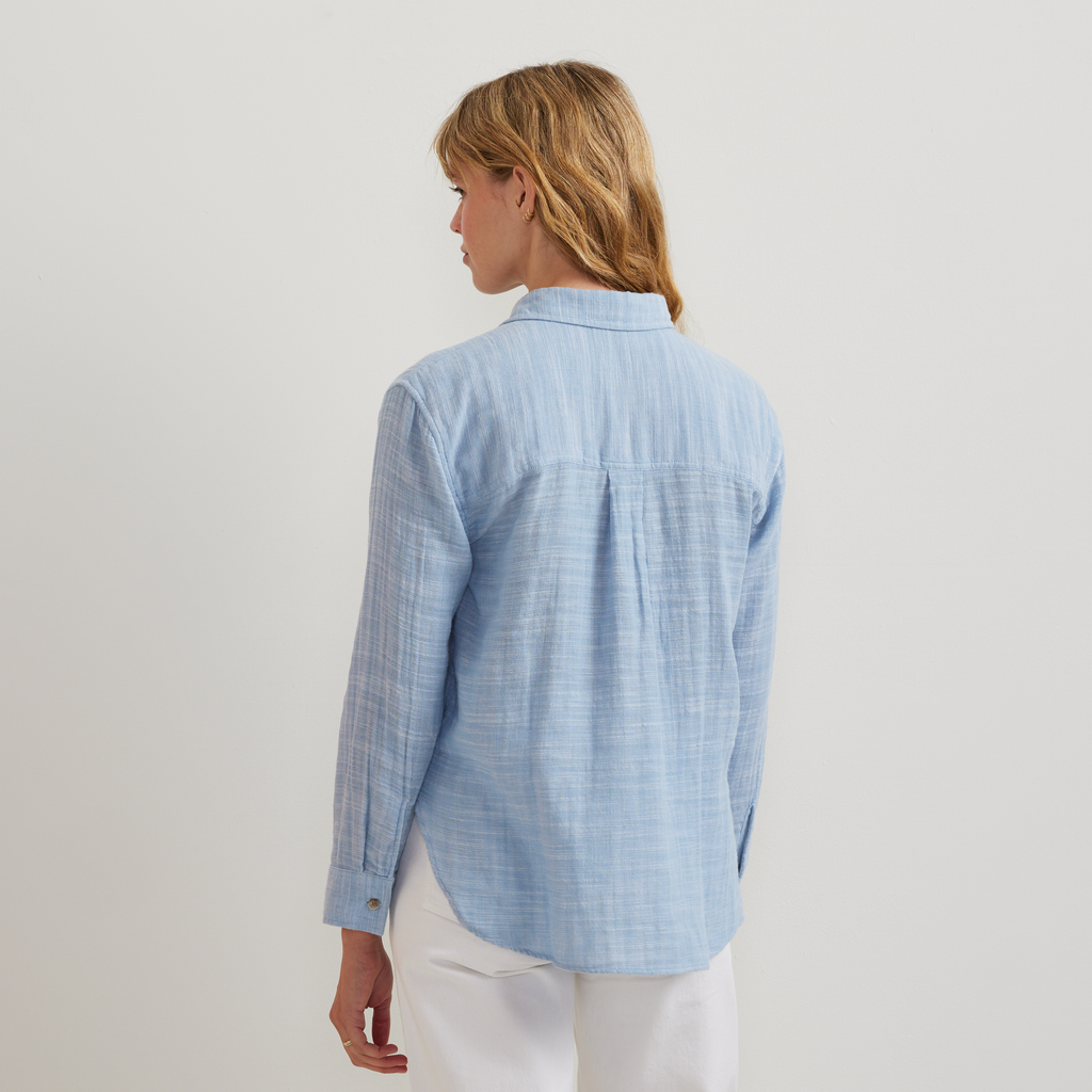 Women's Cotton Slub Long-Sleeve Shirt