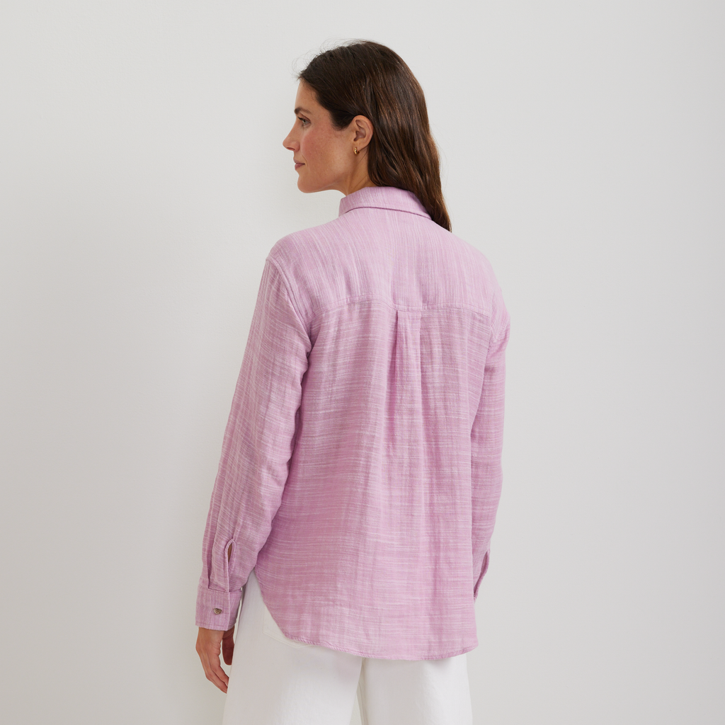 Women's Cotton Slub Long-Sleeve Shirt
