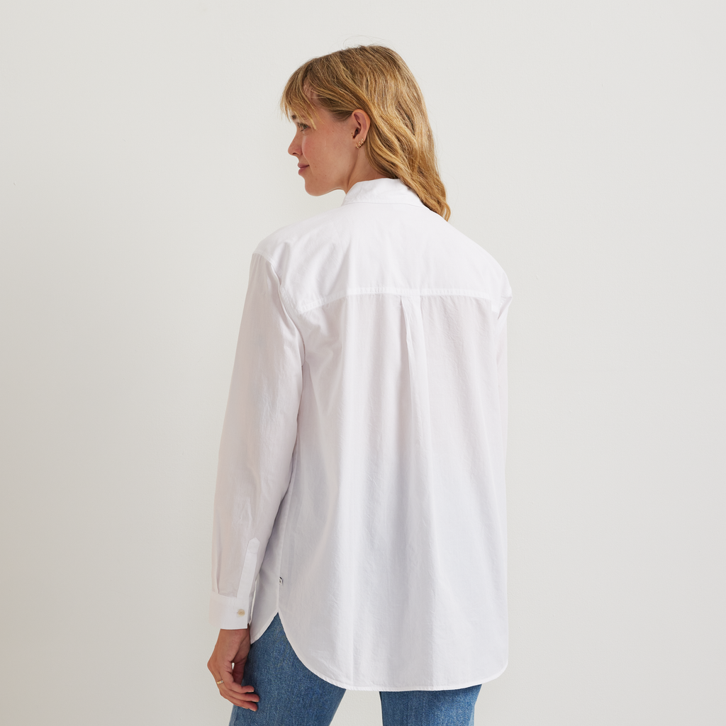 Women's Poplin Button Down Shirt