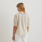 Women's Embroidered Trim Shirt