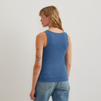 Women's Pointelle Dobby Tank
