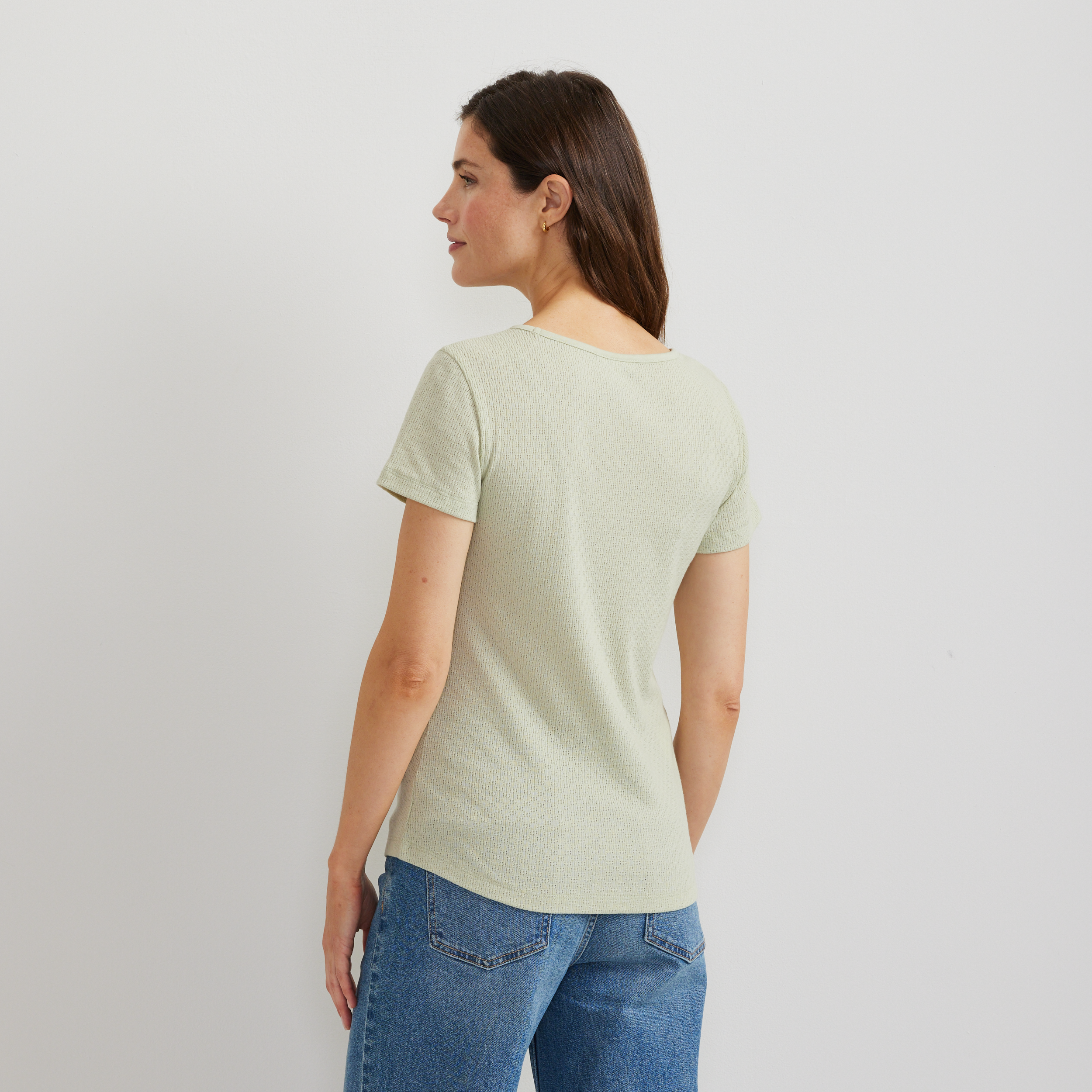 Women's Pointelle Dobby Shirt