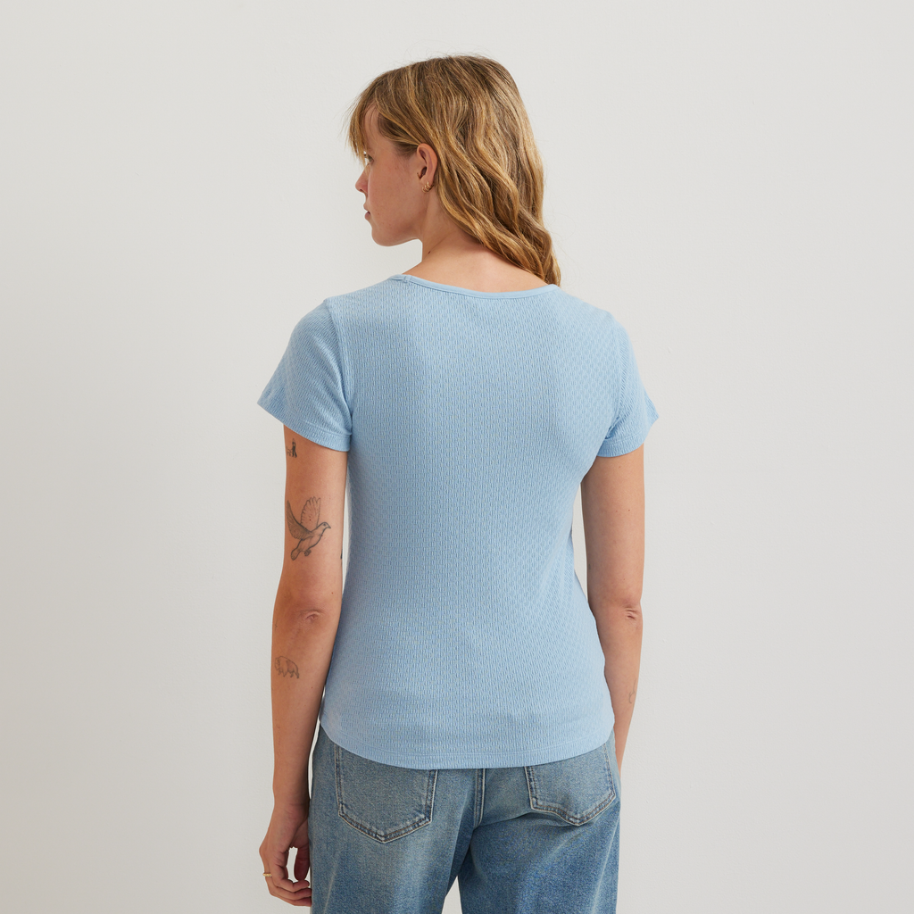 Women's Pointelle Dobby Shirt