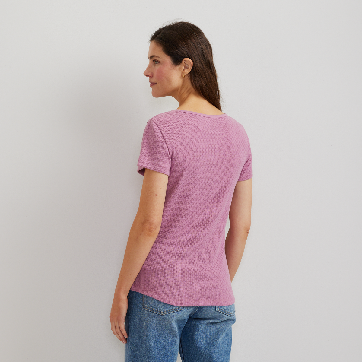 Women's Pointelle Dobby Shirt