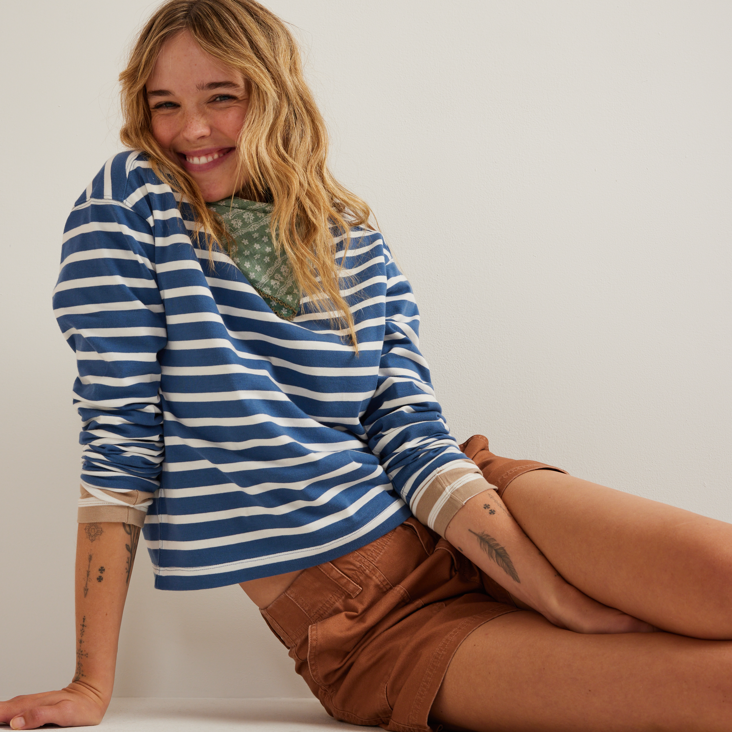 Women's Sailor Bateau Neck T-Shirt