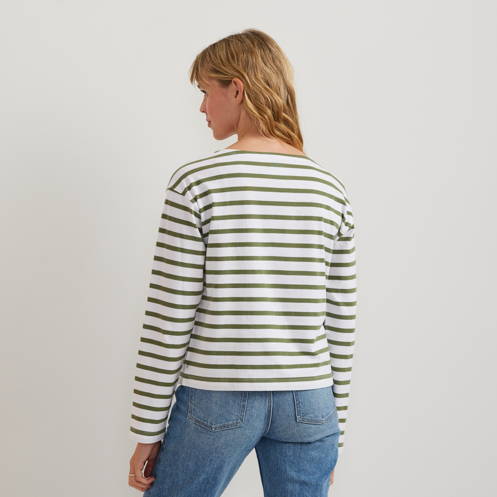 Women's Sailor Bateau Neck T-Shirt