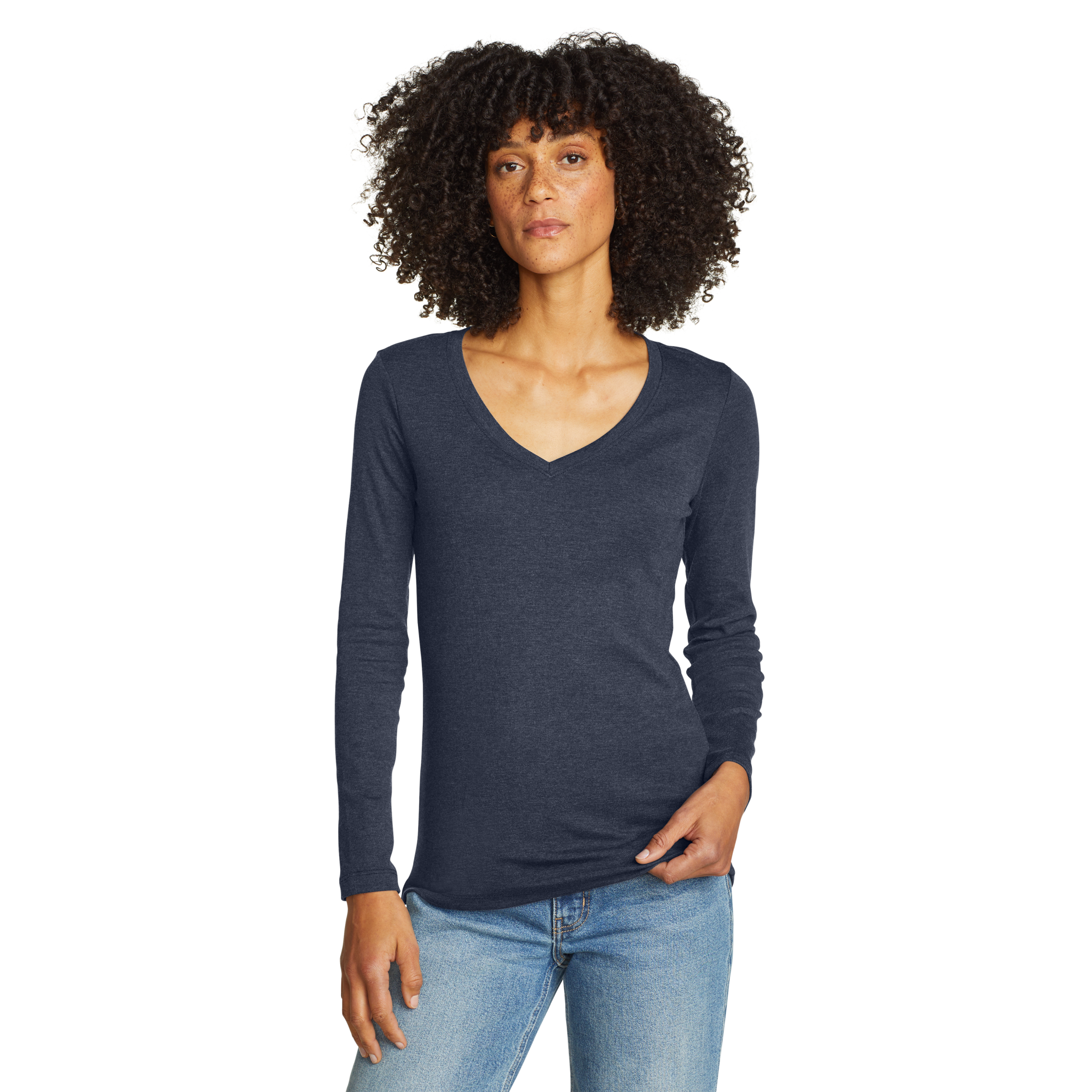Women's Fav Long-Sleeve V-Neck T-Shirt