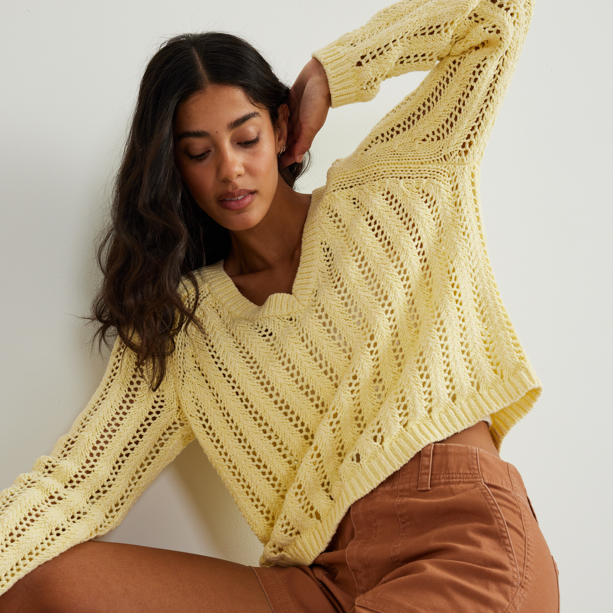 Women's Pointelle Pullover