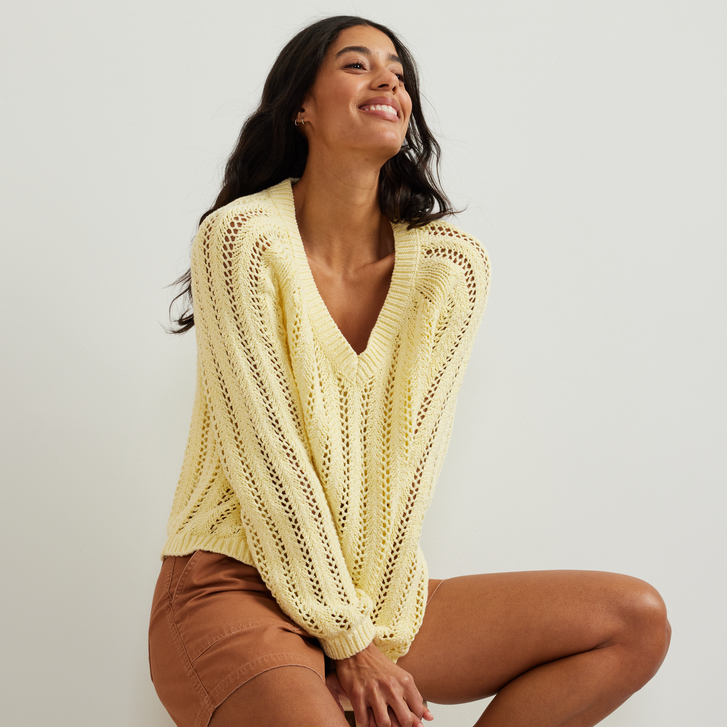 Women's Pointelle Pullover