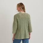 Women's Long Open Stitch Cardigan
