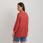 Women's Long Open Stitch Cardigan