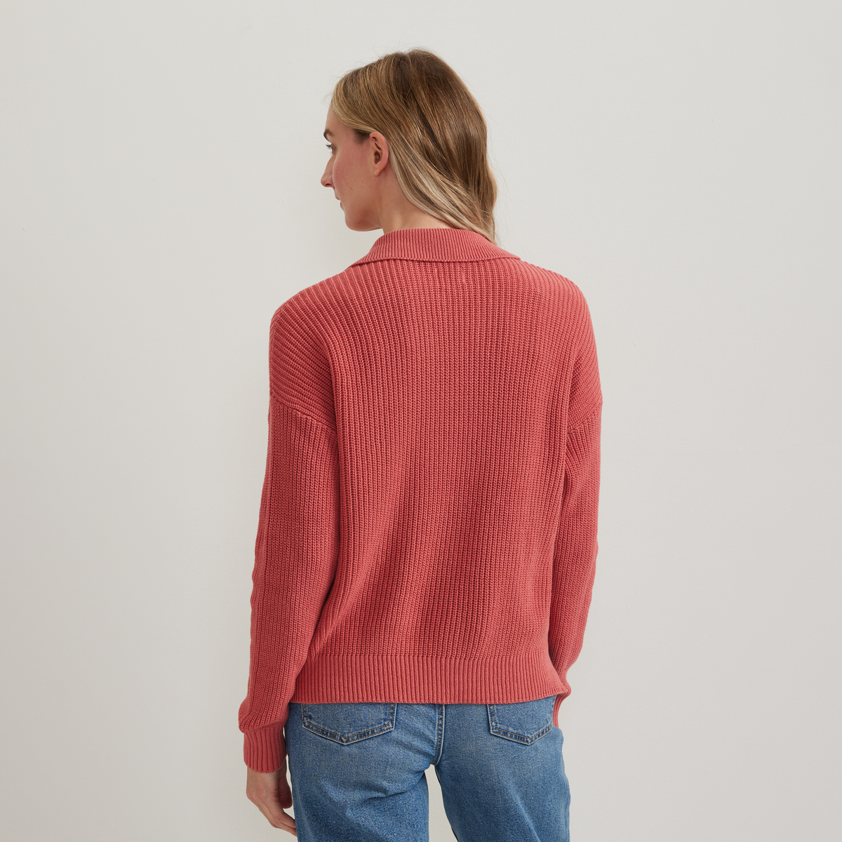 Women's Johnny Collar Polo Sweater