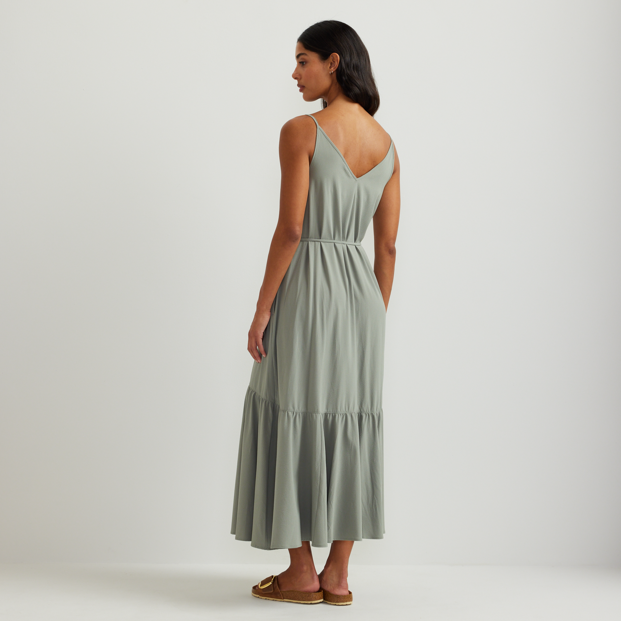 Women's Rio Textured Tiered Midi Dress