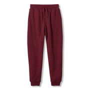 Boys Camp Fleece Faux Shearling-Lined Jogger Pants - MAROON