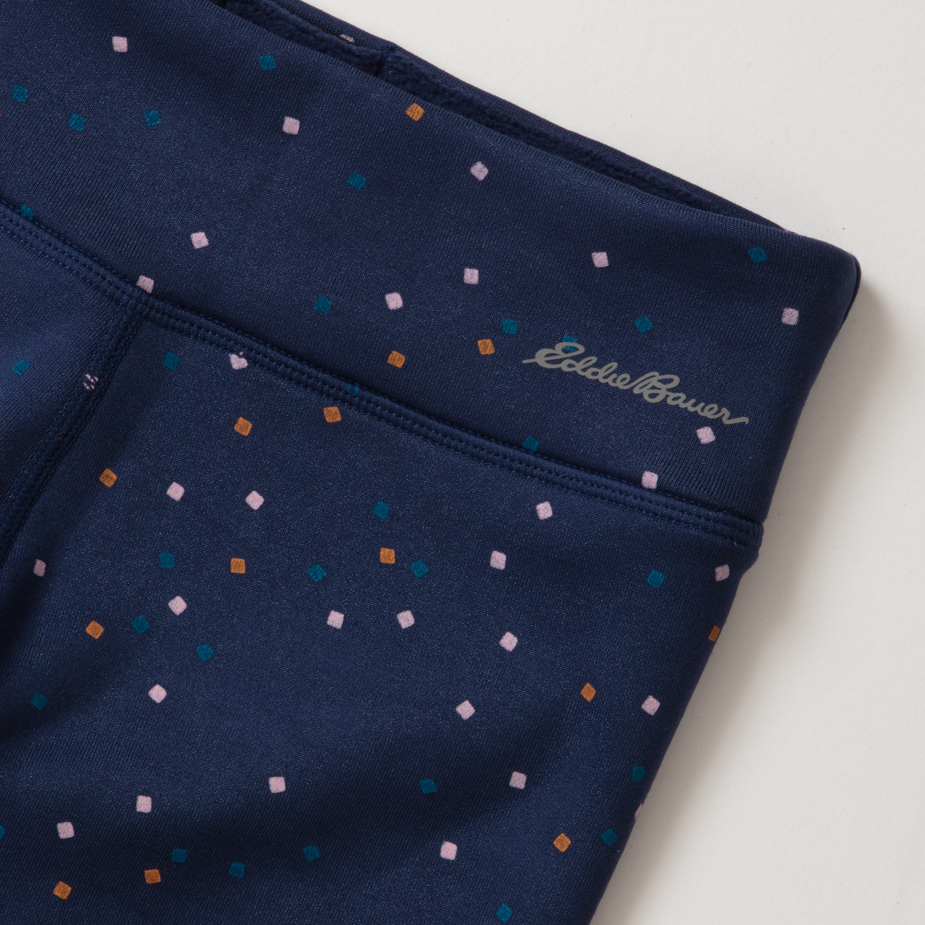 Girls Plush-Lined Leggings - Print