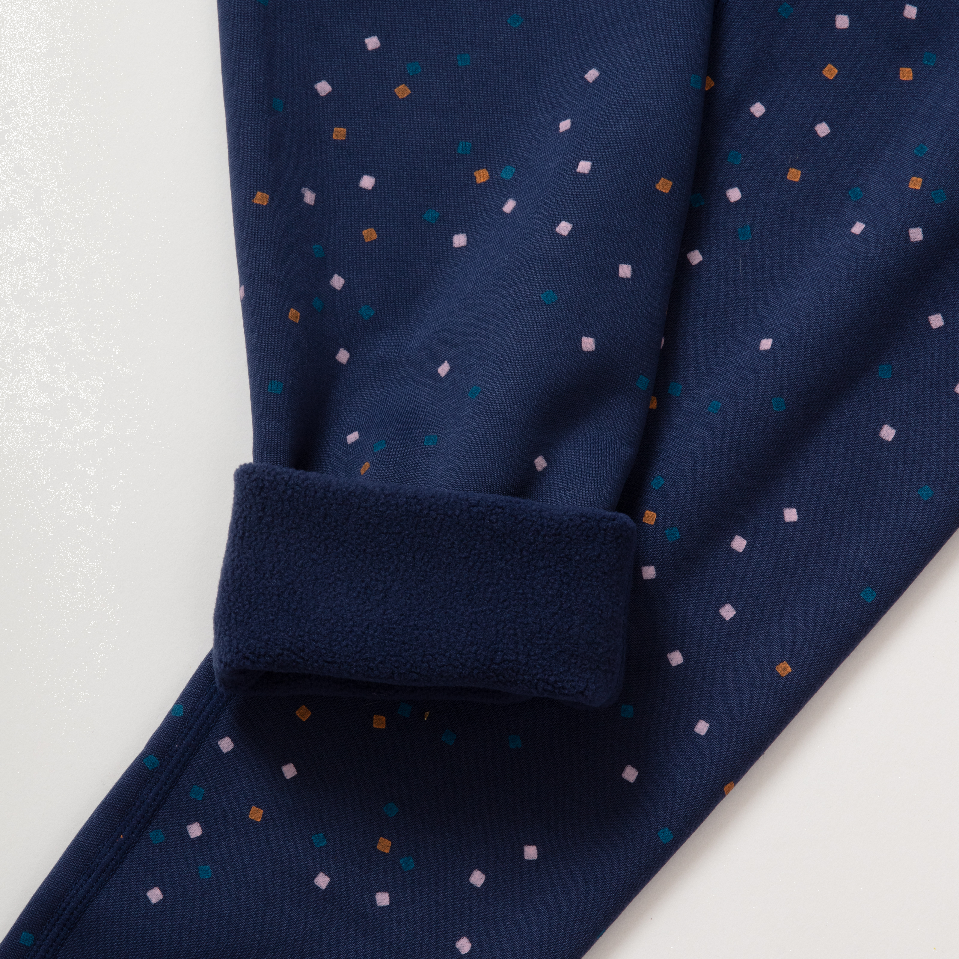Girls Plush-Lined Leggings - Print
