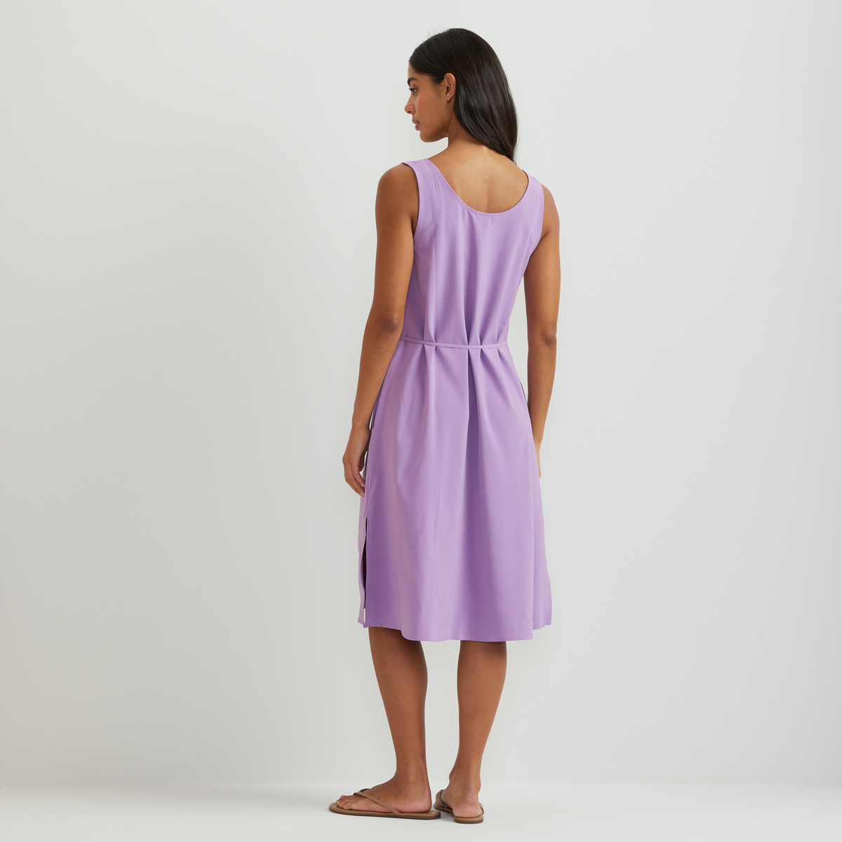 Women's Departure Tie Front Midi Dress