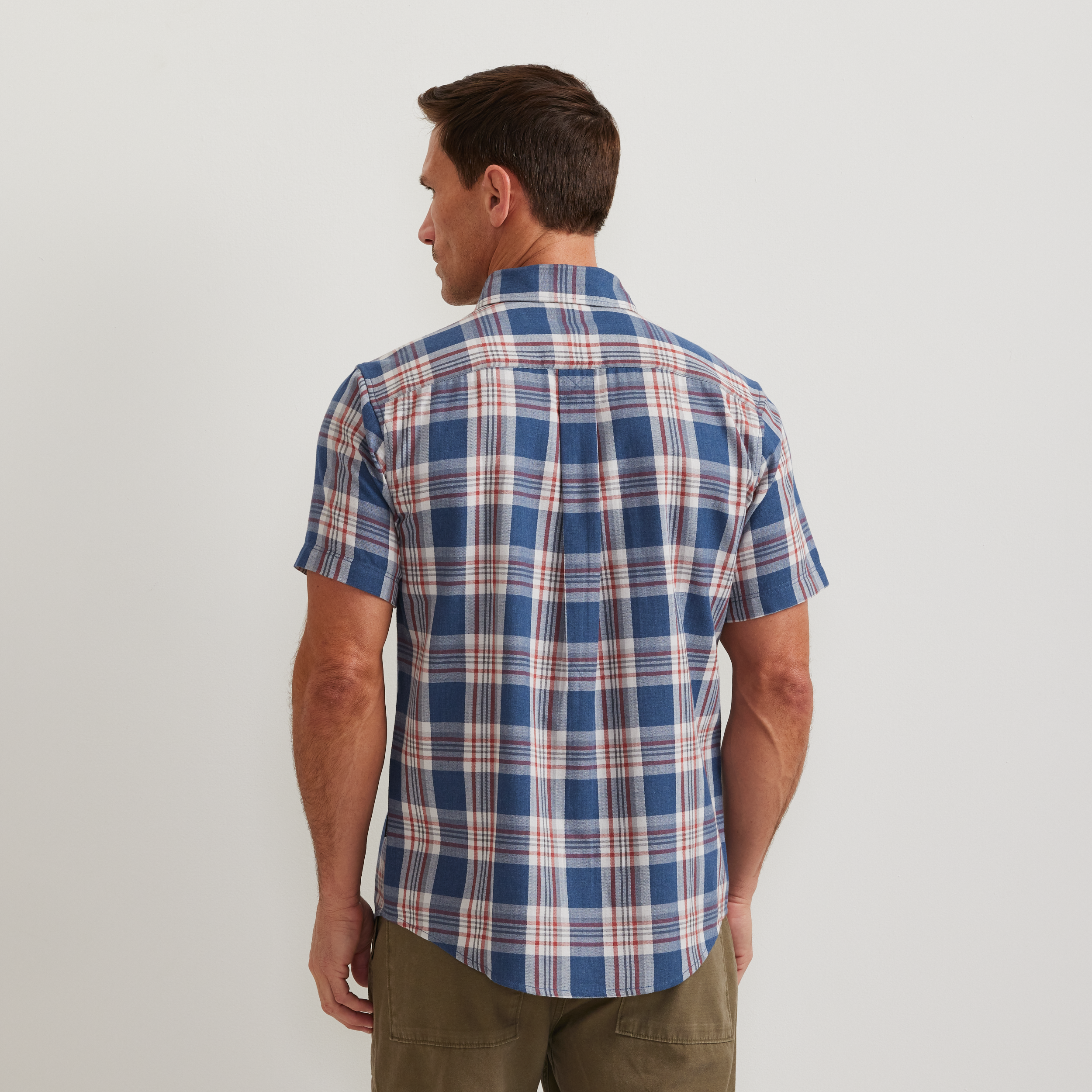 Men's Tidelands Short-Sleeve Yarn-Dyed Textured Shirt