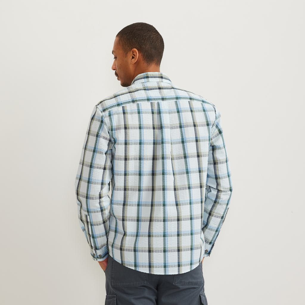 Men's Long-Sleeve Pack It 3.0 Seersucker Shirt