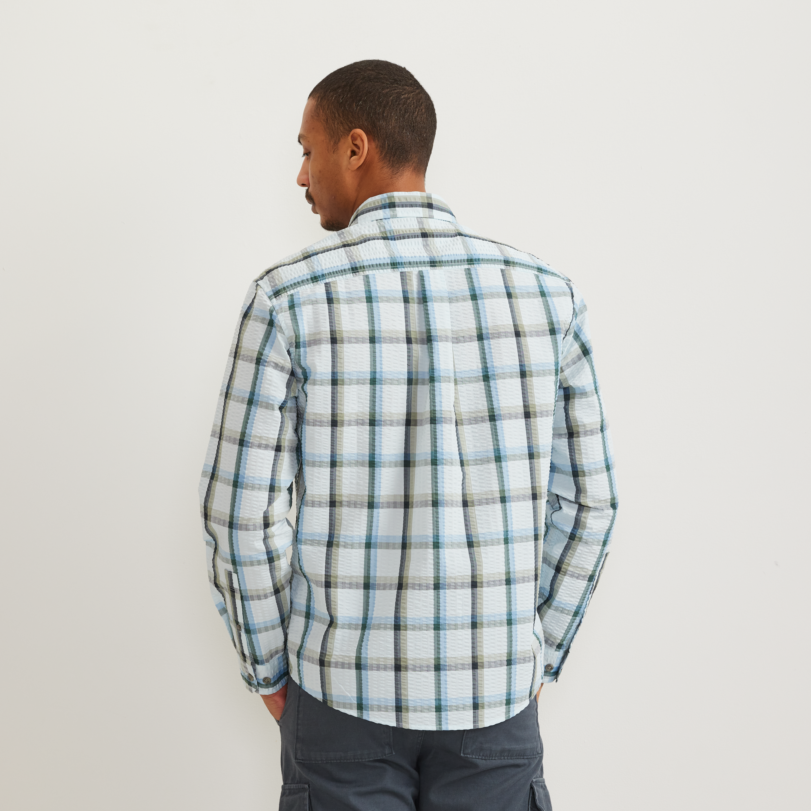Men's Long-Sleeve Pack It 3.0 Seersucker Shirt