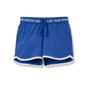 Girls Trail Active Shorts - SAXONY BLUE