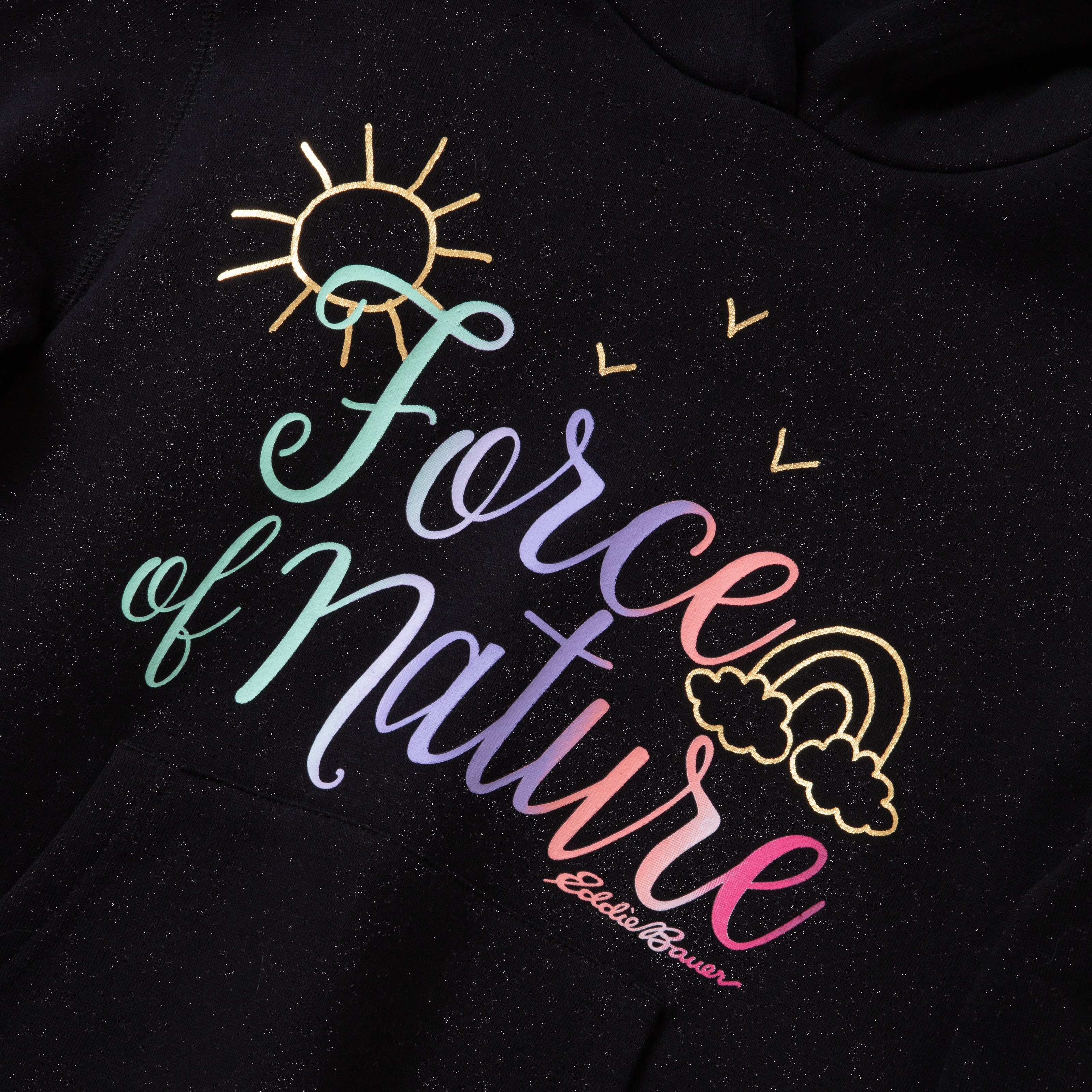 Girls Graphic Camp Fleece Hoodie