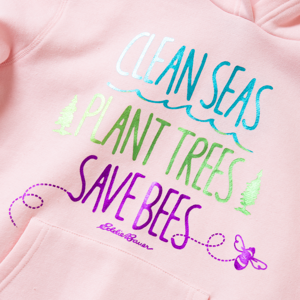 Girls Graphic Camp Fleece Hoodie