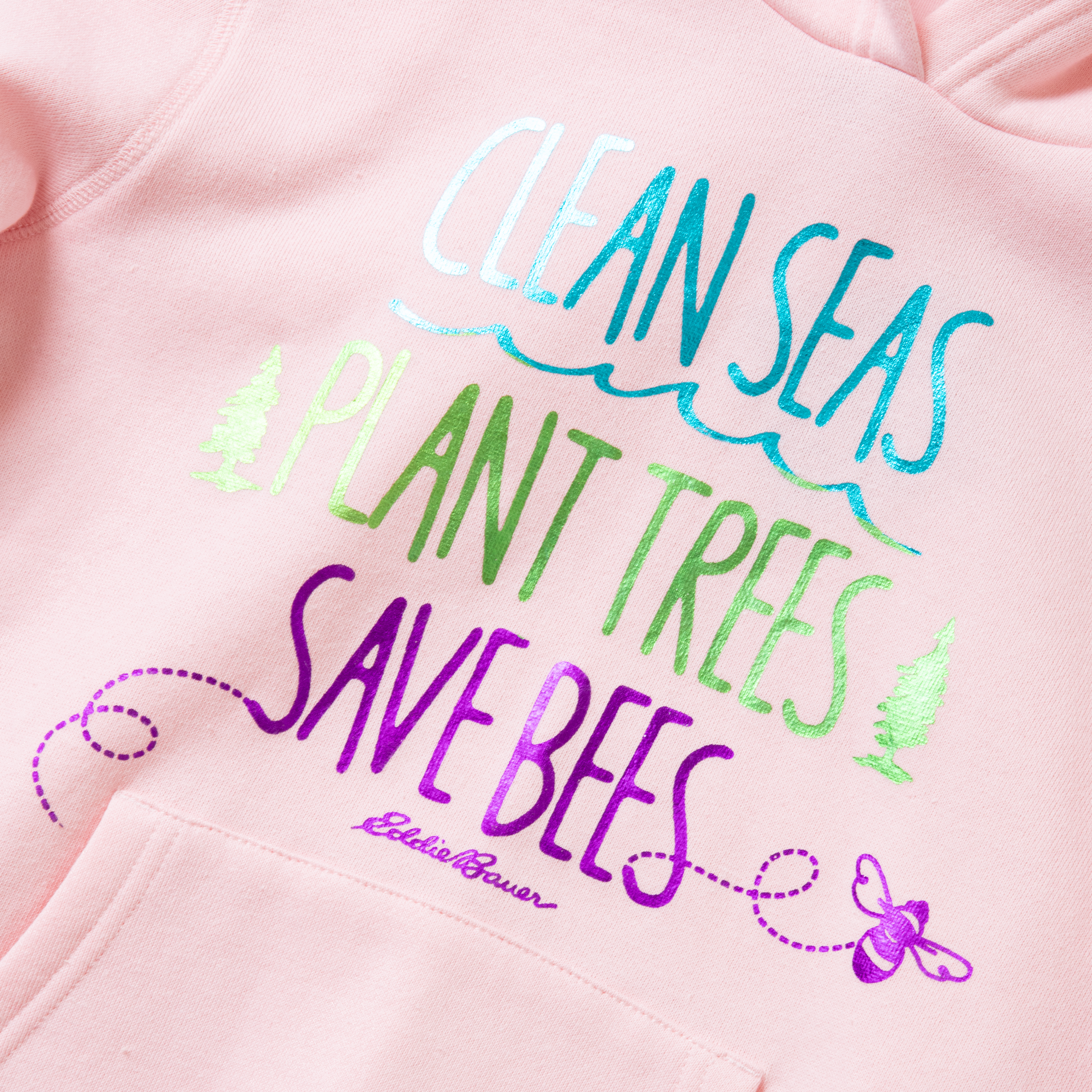 Girls Graphic Camp Fleece Hoodie