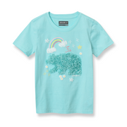 Girls Graphic Ss T-Shirt - PARADISE BLUE