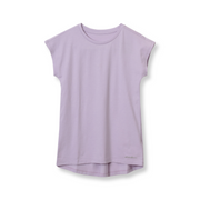 Girls Trail Short-Sleeve Pleated-Back Shirt - PASTEL LILAC