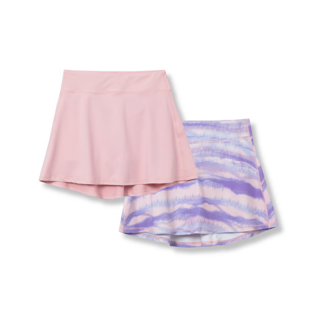 Girls Trail Active Skort - Print 2-Pack