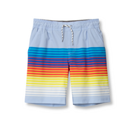 Boys Sea Spray Printed Swim Shorts - BREEZE