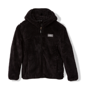 Kids Quest Fleece Plush Hooded Jacket - BLACK