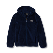 Kids Quest Fleece Plush Hooded Jacket - NAVY BLUE