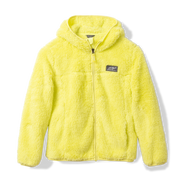 Kids Quest Fleece Plush Hooded Jacket - SUNNY LIME