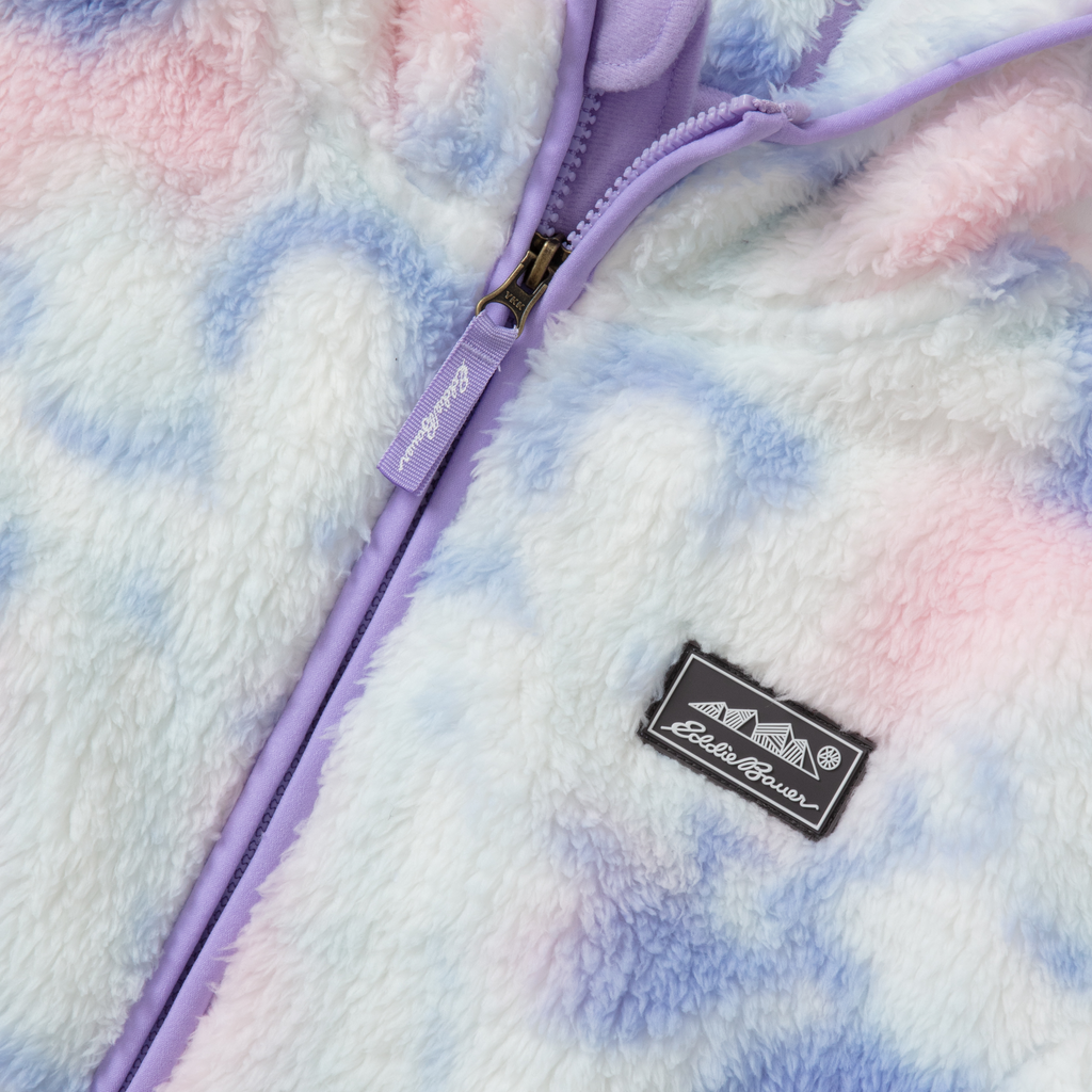 Kids Quest Fleece Plush Hooded Jacket - Print