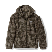 Kids Quest Fleece Plush Hooded Jacket - Print - DARK FOREST