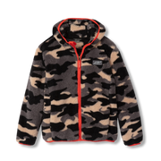 Kids Quest Fleece Plush Hooded Jacket - Print - BEETLE