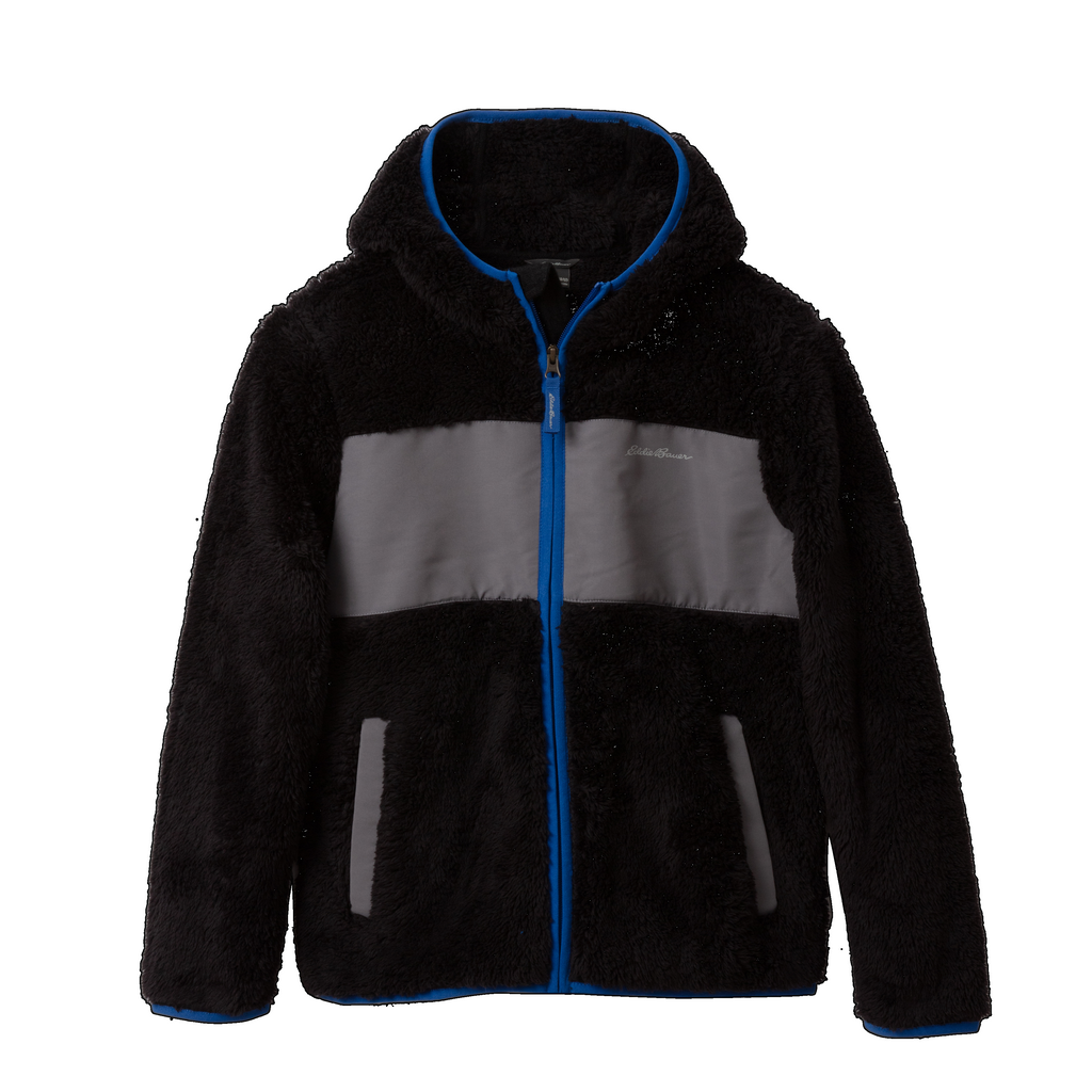 Boys Quest Fleece Plush Hooded Jacket