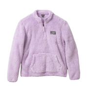 Kids Quest Fleece Plush 1/4 Zip Jacket - PASTEL LILAC
