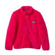 Kids Quest Fleece Plush 1/4 Zip Jacket - MAGENTA
