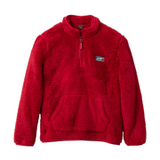 Kids Quest Fleece Plush 1/4 Zip Jacket - CHILI PEPPER