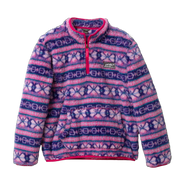 Kids Quest Fleece Plush 1/4-Zip Jacket - Print - MAGENTA