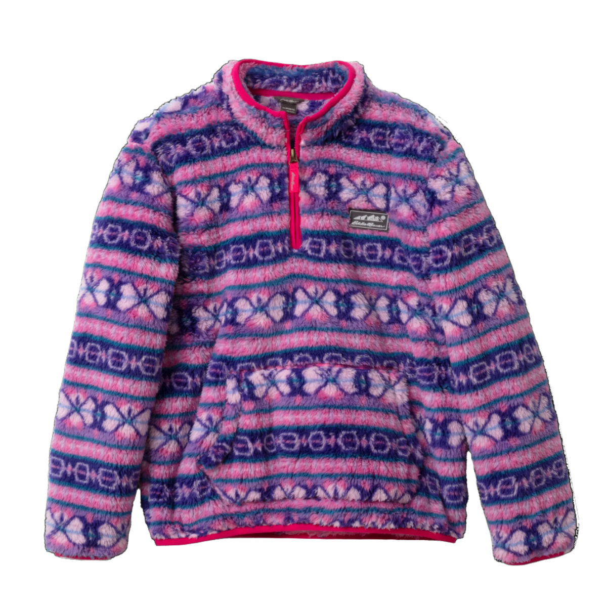 Kids Quest Fleece Plush 1/4-Zip Jacket - Print