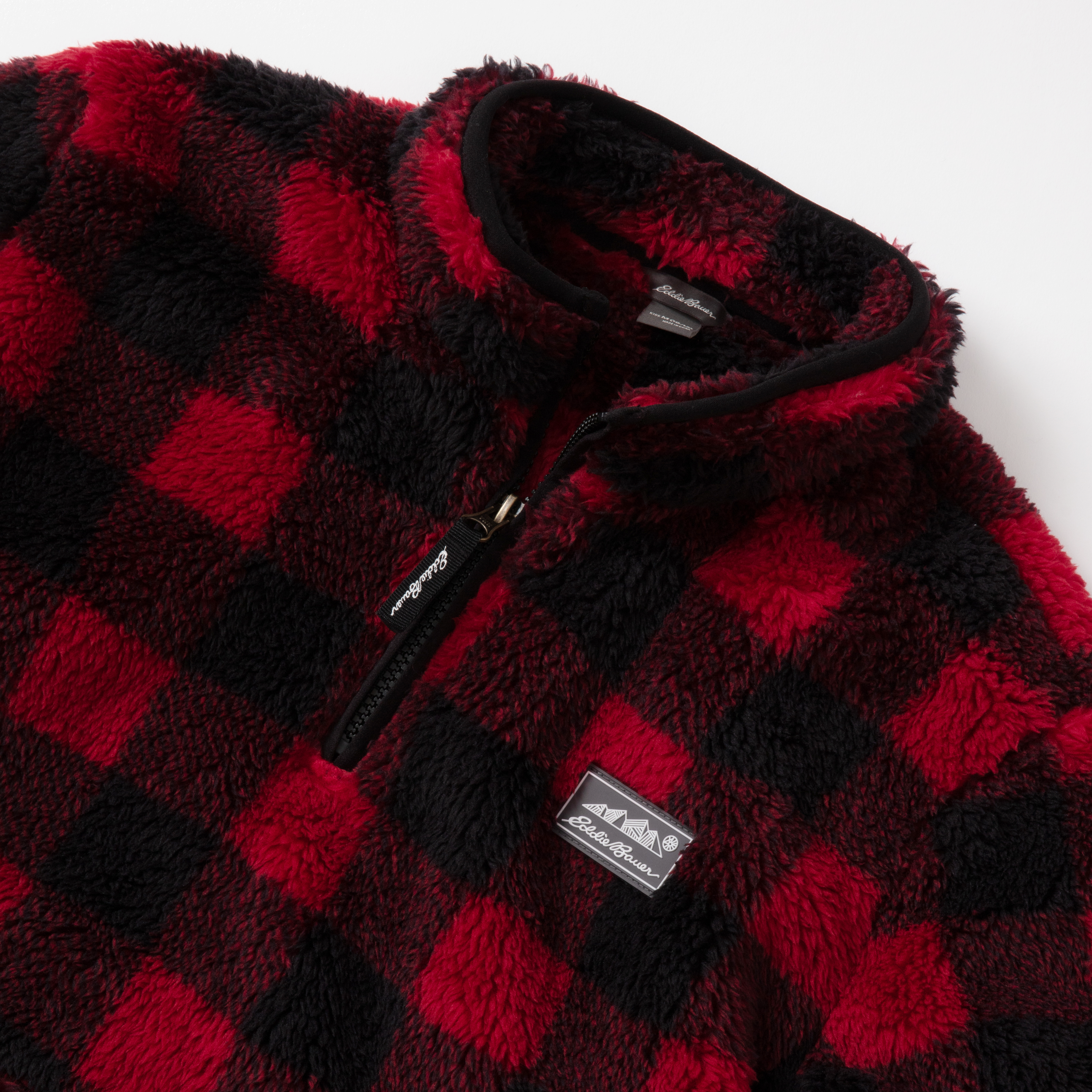 Kids Quest Fleece Plush 1/4-Zip Jacket - Print