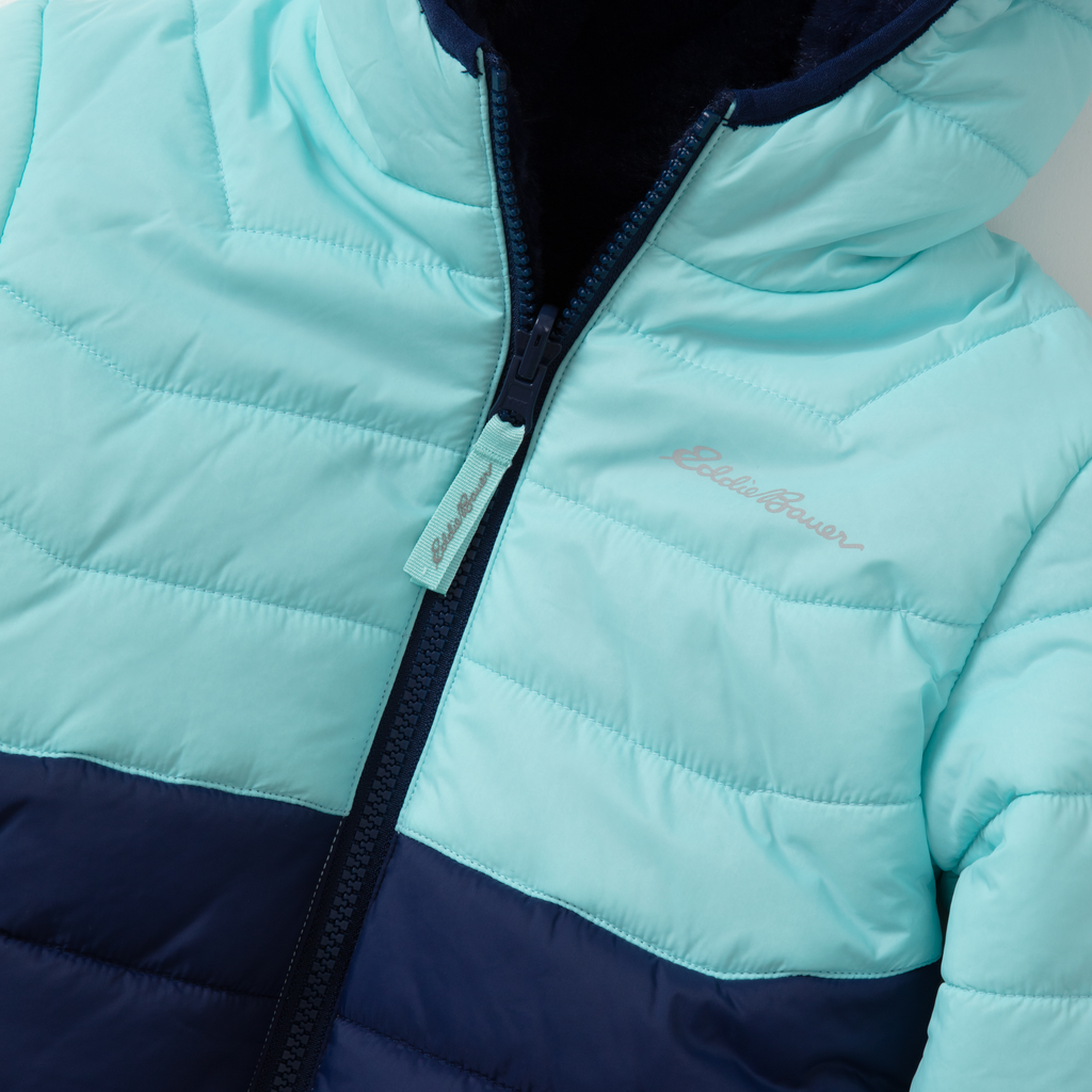 Toddler Girls Deer Harbor Reversible Hooded Jacket