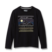 Boys Graphic Long-Sleeve T-Shirt - BLACK