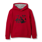 Boys Graphic Camp Fleece Hoodie - CHILI PEPPER